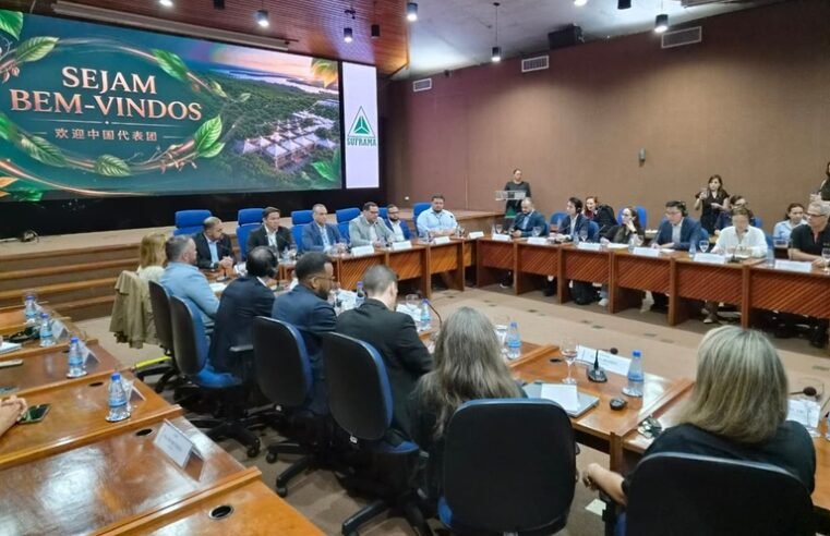 Suframa recebe delegação de empresas chinesas para apresentar oportunidades da Zona Franca de Manaus