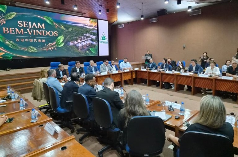 Suframa recebe delegação de empresas chinesas para apresentar oportunidades da Zona Franca de Manaus
