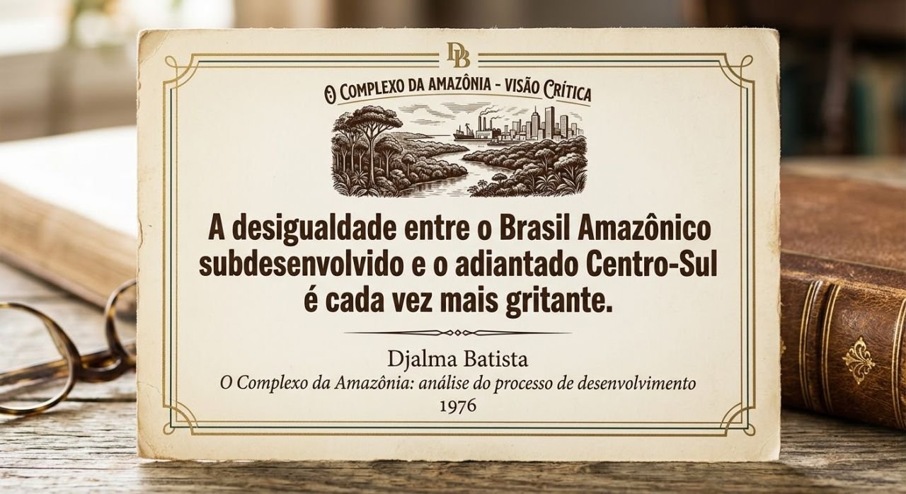A desigualdade entre o Brasil Amazônico subdesenvolvido e o adiantado Centro-Sul é cada vez mais gritante